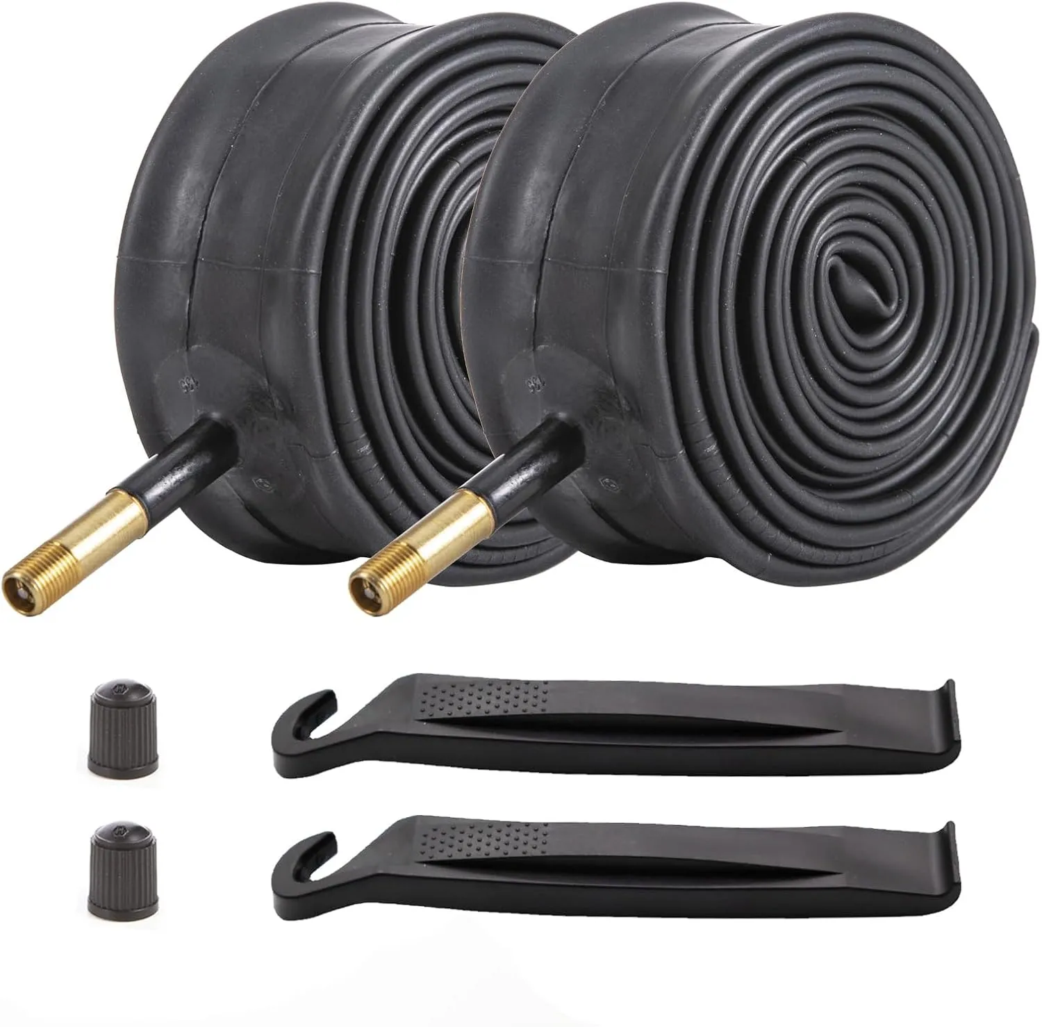 2 PCS Heavy Duty Bike Tubes 700x38C 700x40C 700x43C 700x45C 38C/40C/42C/43C/45C Schrader Valve 35mm/48mm Bicycle Tubes Premium Quality Butyl Inner Tubes
