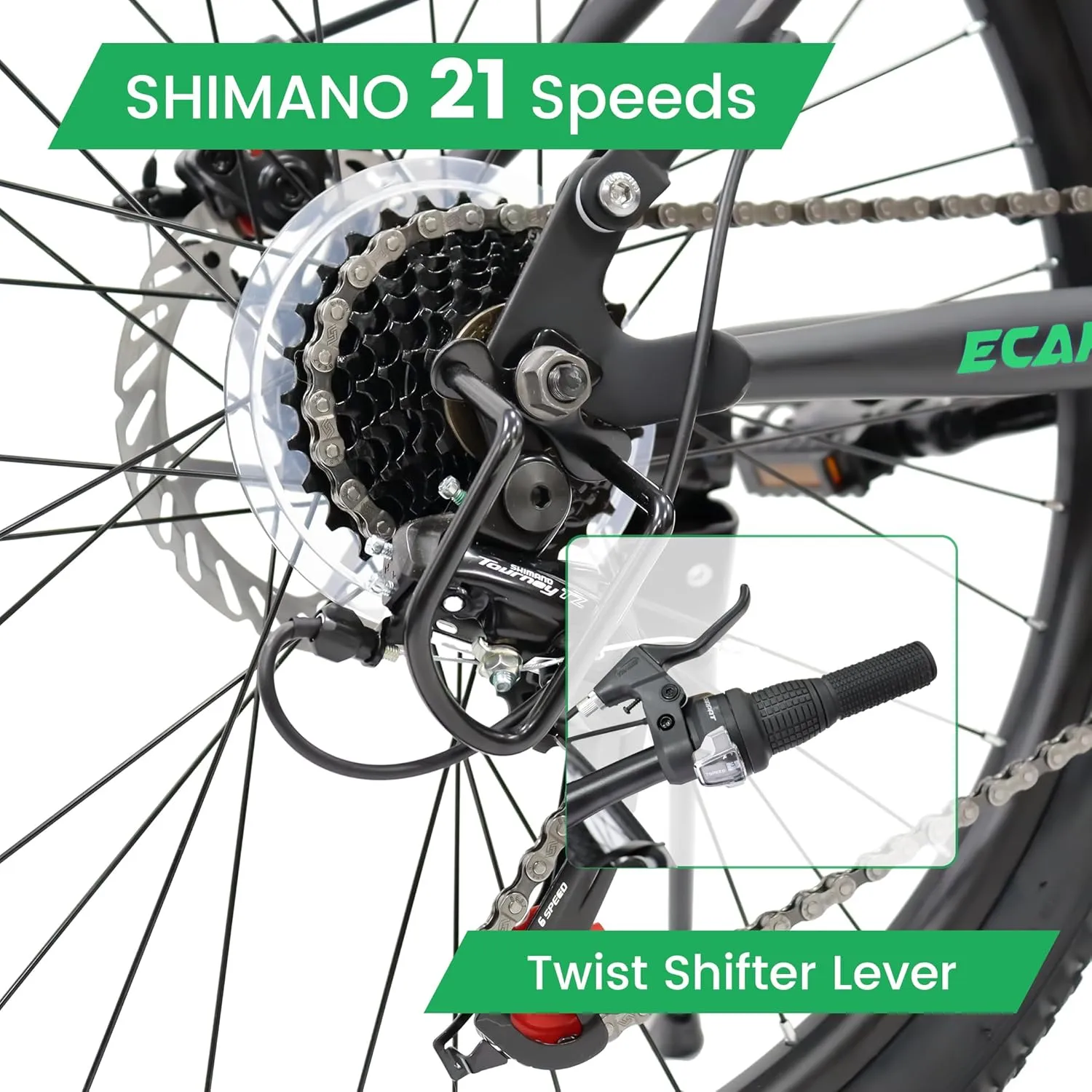 24 Inch Mountain Bike Boys Girls, Dual Full Suspension Children Bicycle to School, 21-Speed Kids Bike for 10  Years Old, Gift for Your Kids.