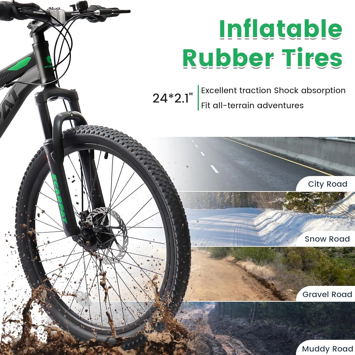 24 Inch Mountain Bike Boys Girls, Dual Full Suspension Children Bicycle to School, 21-Speed Kids Bike for 10  Years Old, Gift for Your Kids.