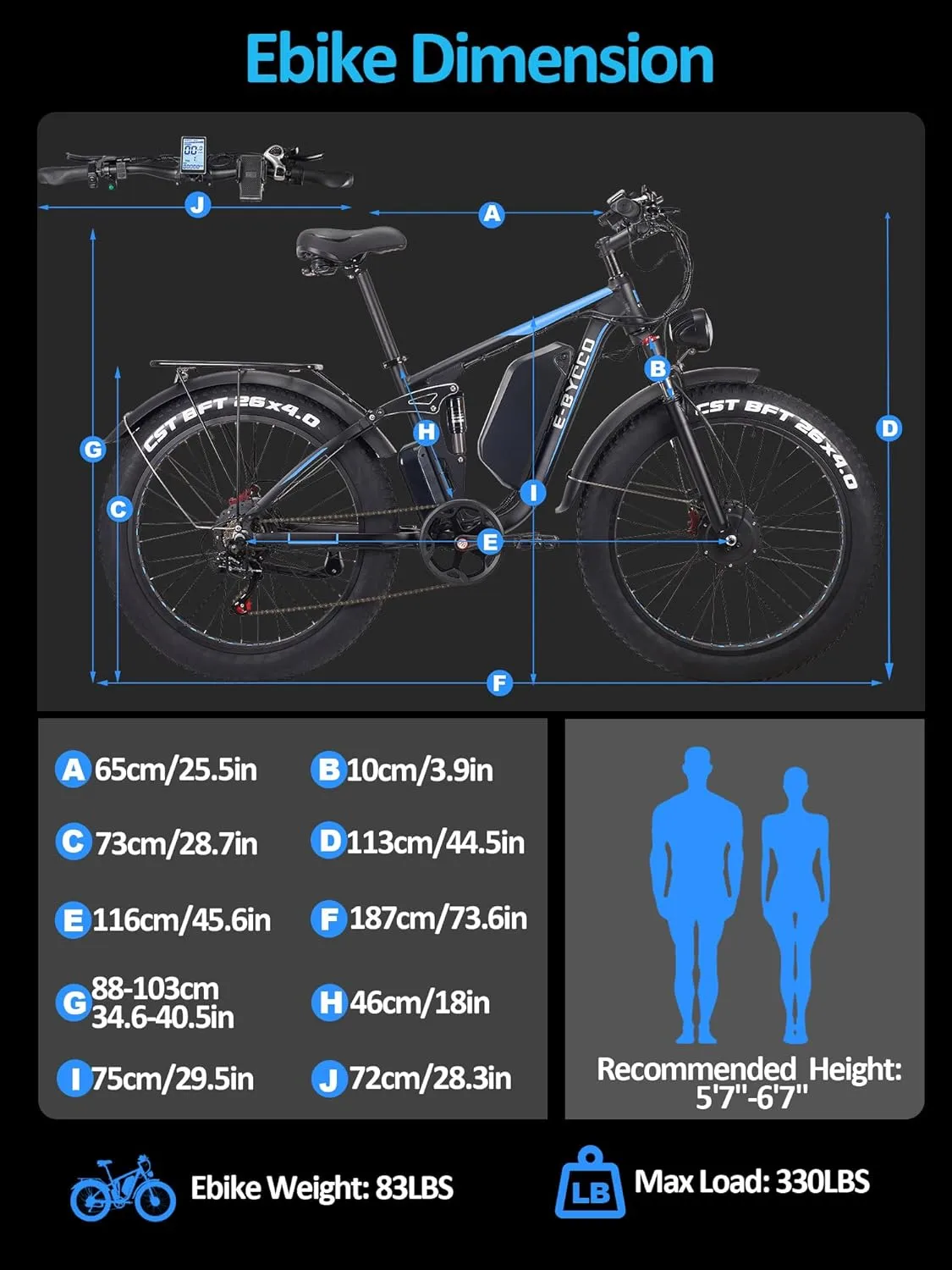 4000W Peak 5000W Dual Motor Electric Bike for Adults, 24/26 Inch, 52V 32AH, Up to 90Mile & 45MPH E-Bike Fat Tire Full Suspension Electric Bicycles, 7 Speed AWD Mountain Ebikes, Hydraulic Disc Brake