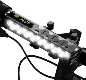 4800 Lumen Bike Lights, USB-C Rechargeable Bicycle Light, Super Bright Bike Lights for Night Riding, IP65 Waterproof Bicycle Headlight, for Commuters Adults and Children