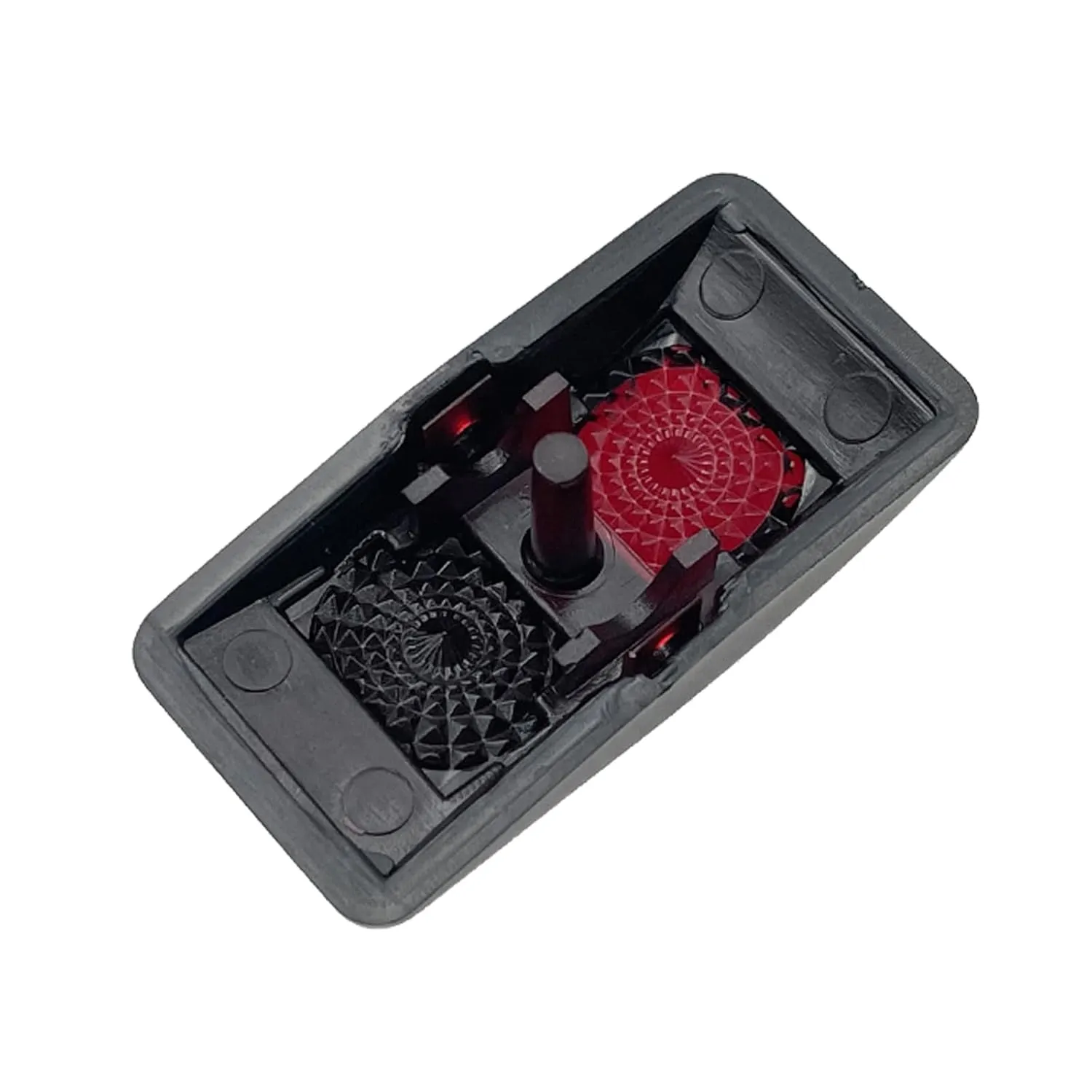 6 Pack Marine Boat Rocker Switch Cover Cap Single Square Red Lens for Carling Actuator/Rocker Switch Dashboard,with Switch Sticker Label
