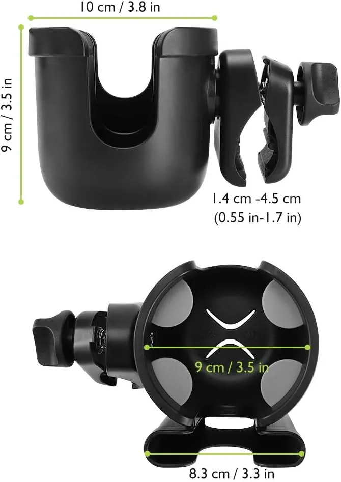 Accmor Bike Cup Holder with Cell Phone Holder, Bike Water Bottle Holders, Universal Bar Drink Cup Can Holder for Bicycles, Motorcycles, Scooters