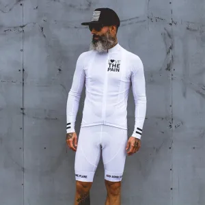 Aidase Love The Pain white Cycling Jersey suit USA ciclismo team clothing men shirt Long sleeve bib shorts road bike tri suit MTB