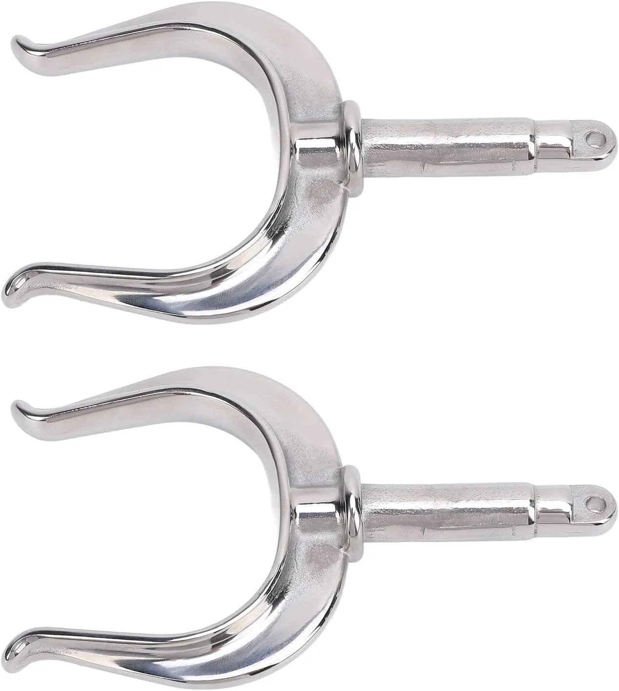 Boat Oar Lock Heavy Duty Universal Fit 1/2in Shaft 316 Stainless Steel Oarlock, Great for Marine Water Raft Kayak U Cup Open Mouth Design for Most Boats Yachts Canoes Small Boats