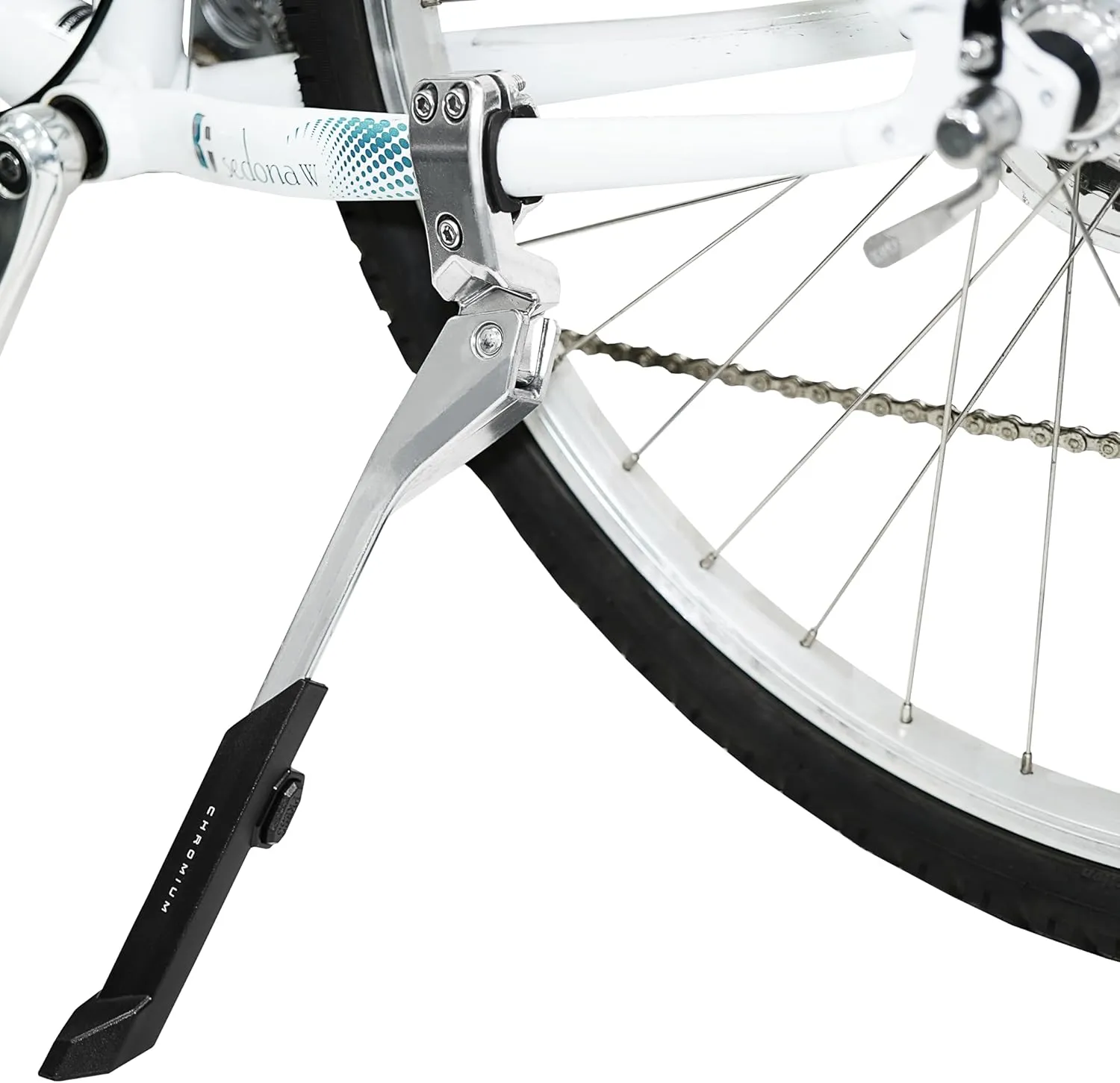BV Bike Kickstand - Alloy Adjustable Height Rear Side Bicycle Kick Stand, for 24" - 28" Mountain Bike/Road Bike/BMX/MTB
