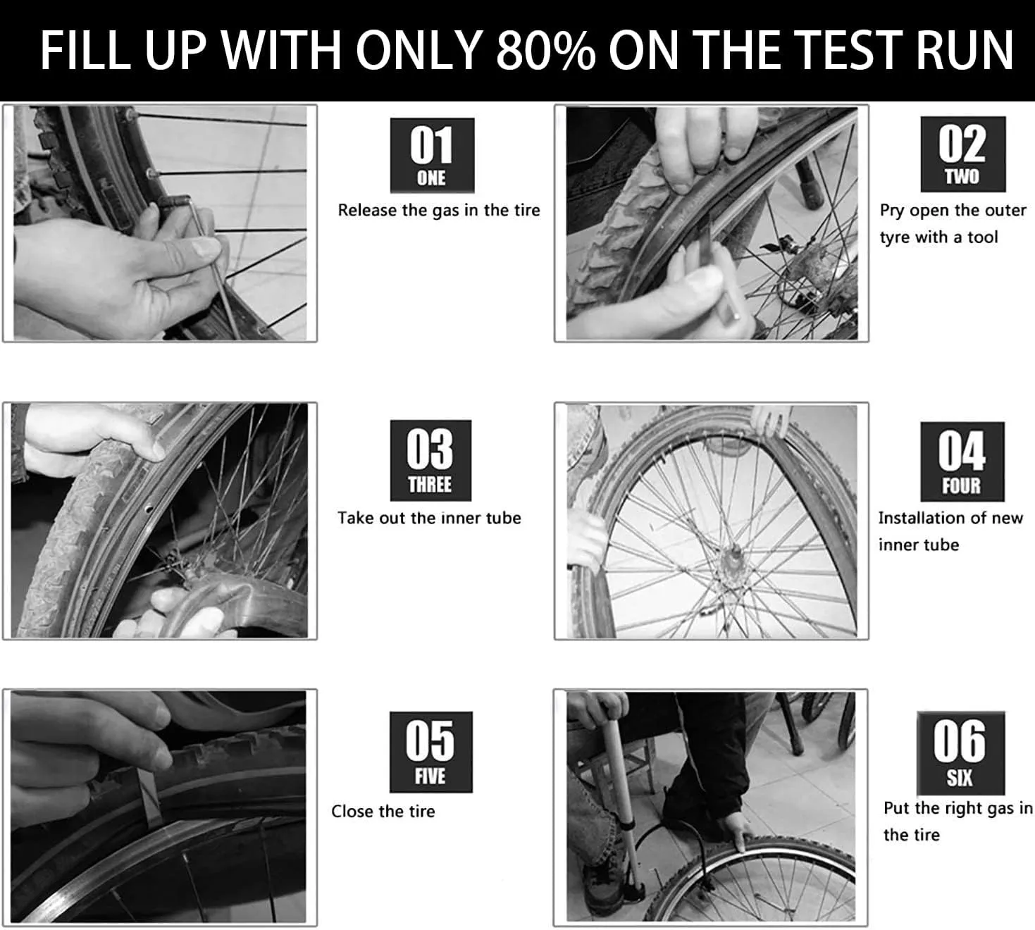 CALPALMY 12"/14"/16"/18"/20" Kids Bike Replacement Tires and Inner Tubes (2 Sets) - Compatible with RoyalBaby, Joystar, Dynacraft and More - Made from Premium Butyl Rubber