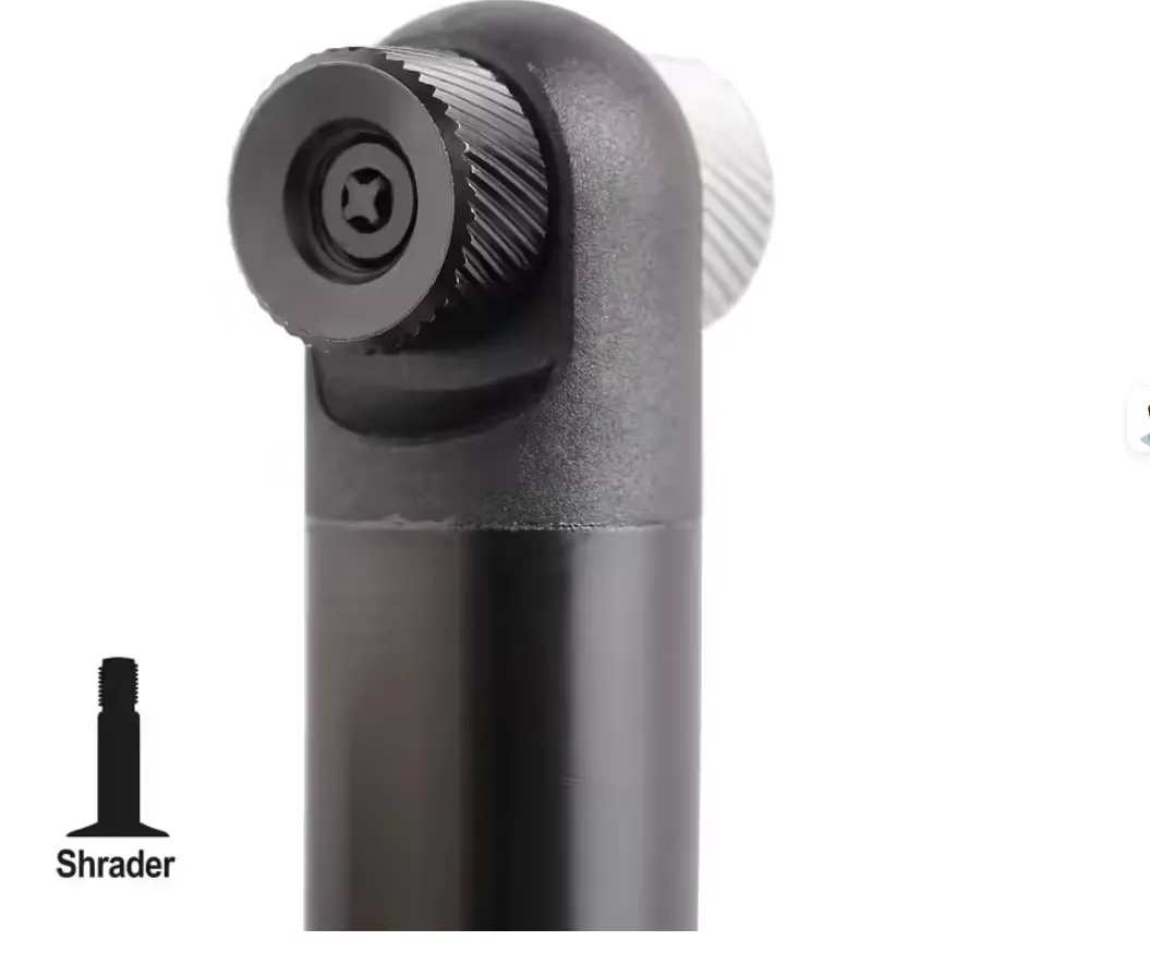 Compact road hand pump - black