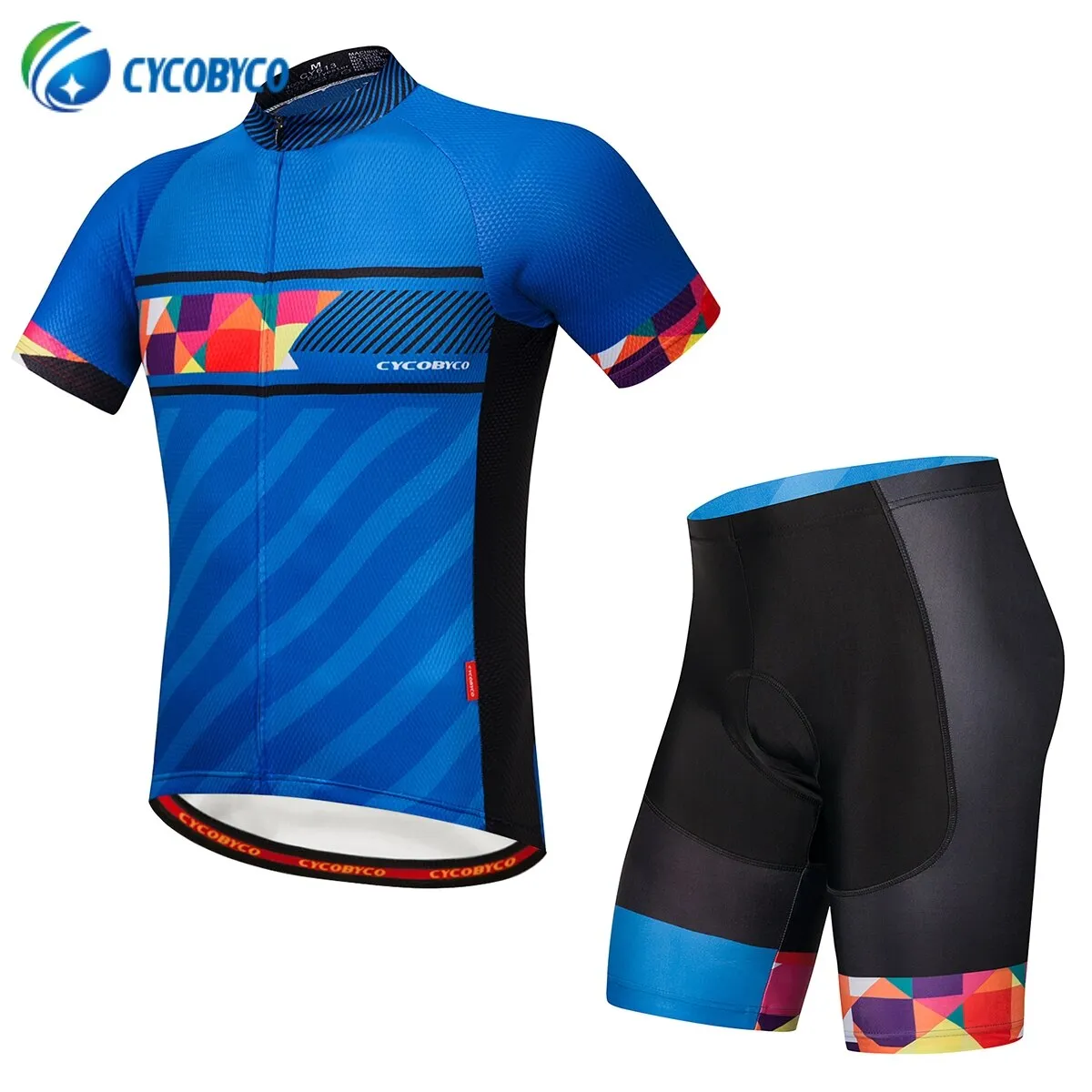 Cycobyco Cycling Jersey Short Sleeve Set Men MTB Bike Clothing Road Bicycle Shorts Padded Pants Maillot Ropa Ciclismo