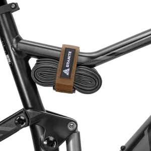 Granite Rockband MTB Frame Carrier Strap for Inner Tubes and Bike Tool Kit, Storage Solution for Attaching Extra Gear on Mountain, BMX, Road and Gravel Bikes (Brown)