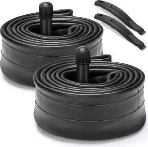 Hapleby 2PCS Premium 16Inch Bike Tubes of Kids, Compatible for 16 Inch x 1.75/1.95/2.10/2.125 Bike Tire, Mountain Bike Inner Tube of Schrader Valve, Come with 2PCS Levers