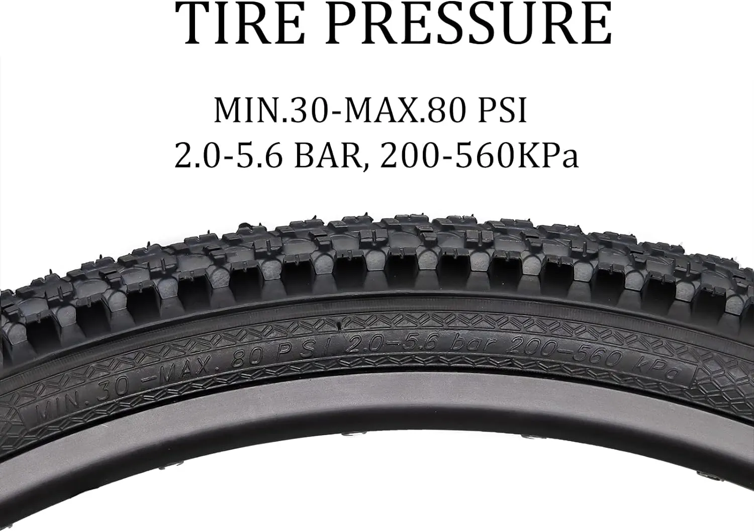 Hycline 2-Pack Mountain Bike Tires Set: 20/24/26/27.5-inch Folding Replacement Puncture-Resistant Bicycle Tires and Pair 20/24/26/27.5-inch Inner Tubes with Tire Levers for MTB Off-Road Bike