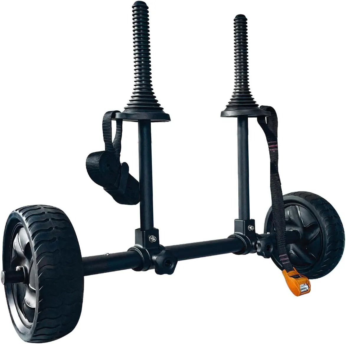 Kayak Cart Canoe Carrier Trolley with 10FT Strap and Inflatable Tires for Transporting Kayak, Paddleboard, SUP, Canoe