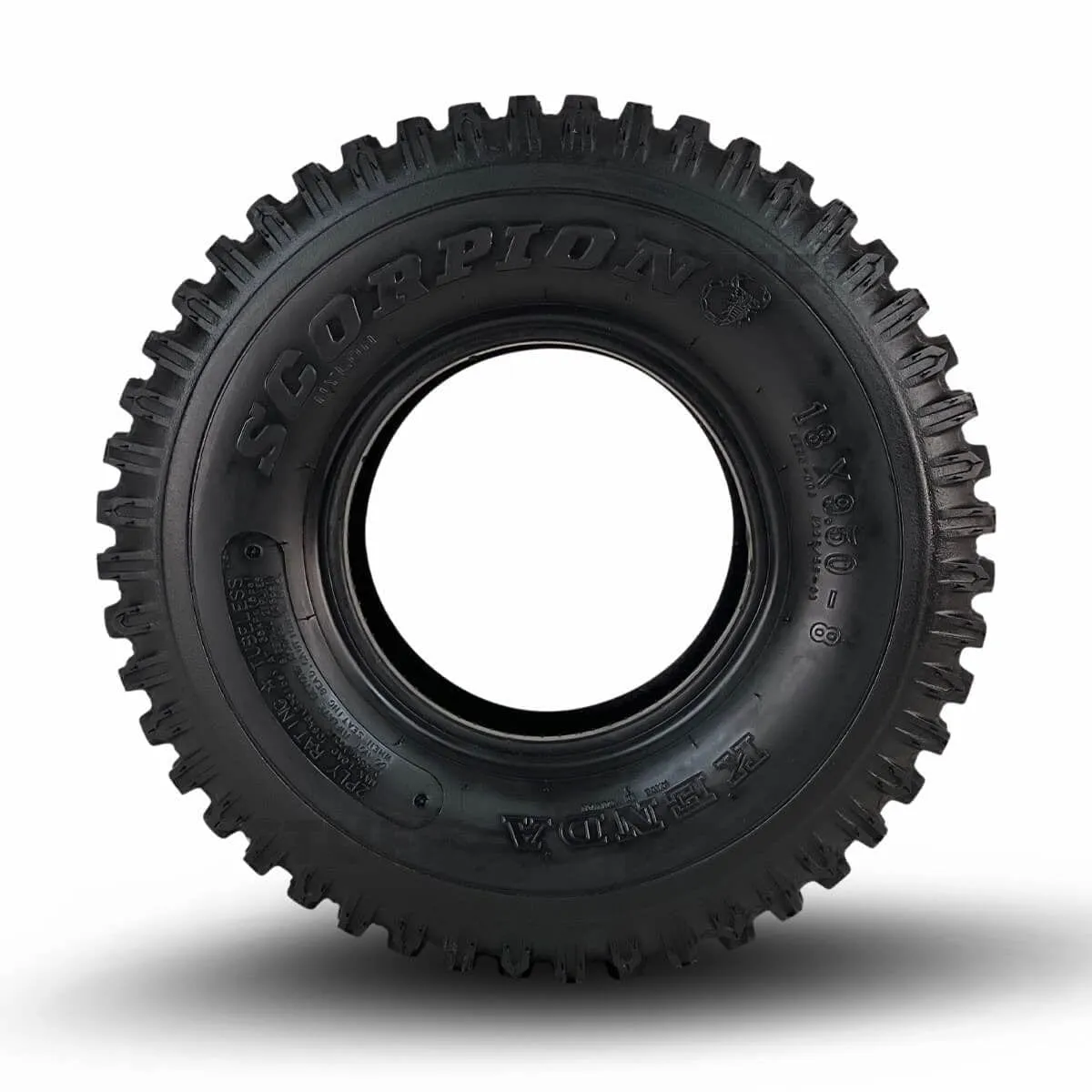 Kenda Scorpion 18x9.50-8 Knobby Off Road Golf Cart Tire Only - 18" tall (K290)