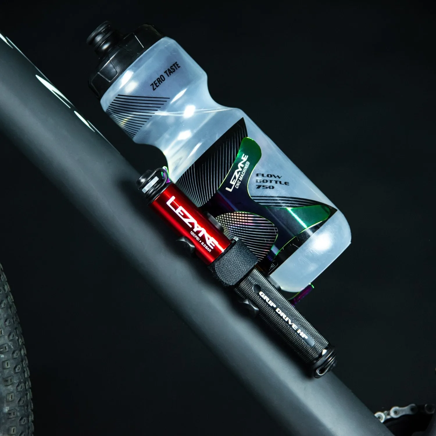 LEZYNE Grip Drive HP Mini Bicycle Hand Pump High Pressure 120 PSI