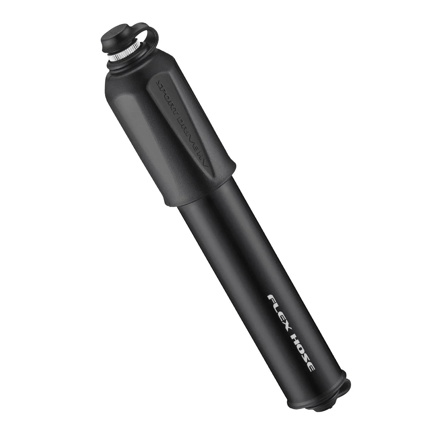 LEZYNE Sport Drive HV 90 PSI Hand Pump, Presta and Schrader Valve 100 grams (Black)