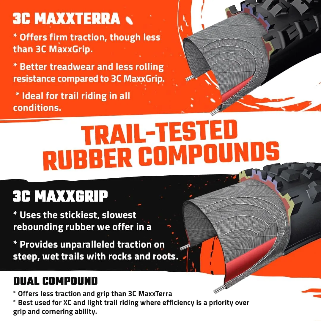 Maxxis Assegai - 3C MaxxGrip - 29, 27.5 - DD, DH, EXO  - E25 Rating, Tubeless | Supreme Braking and Cornering Traction