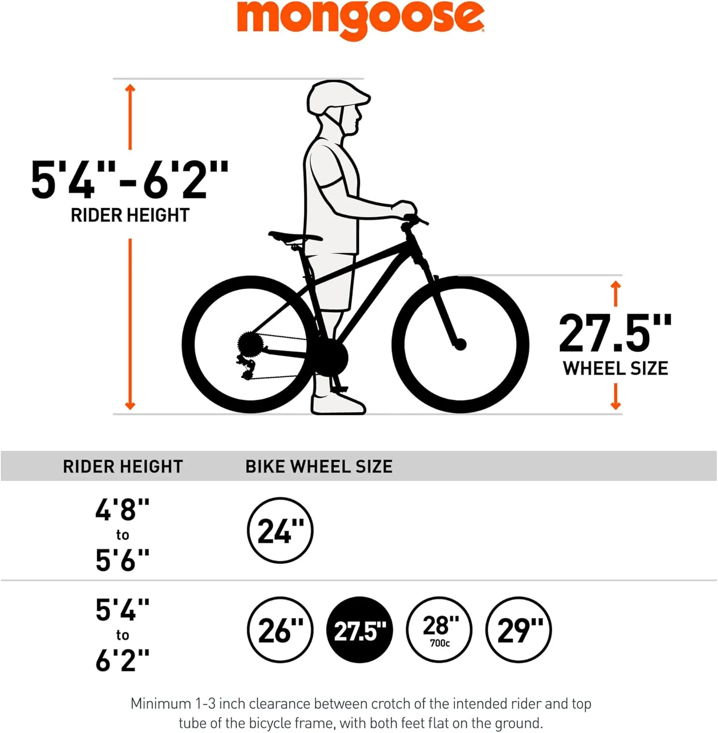 Mongoose Grafton Mountain Bike for Adult and Youth Men and Women, 24/26 / 27.5-Inch Wheel Options, 21-Speed Trigger Shifter, Aluminum Frame, Front Suspension, Mechanical Disc Brakes