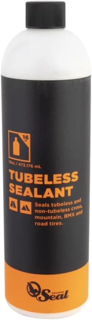 Orange Seal - Regular Formula Tubeless Bike Tire Sealant | Fast Sealing, up to 1/4" Puncture | for MTB, Road, CX and Gravel Bicycle Tires