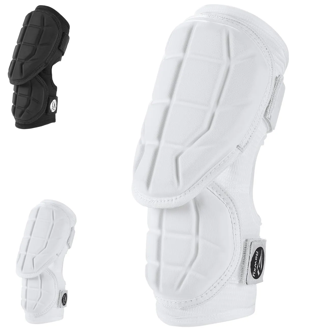 Rawxy Hitters Baseball Softball Batters Elbow Guard (White, Adult-S/M)