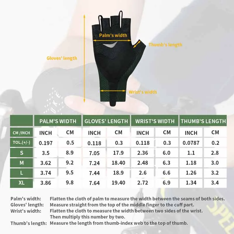 Road Bike Half Finger Cycling Gloves for Men and Women-ST1904-Green