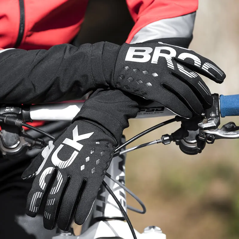 ROCKBROS Winter Cycling Gloves Windproof Shockproof Full Finger Gloves