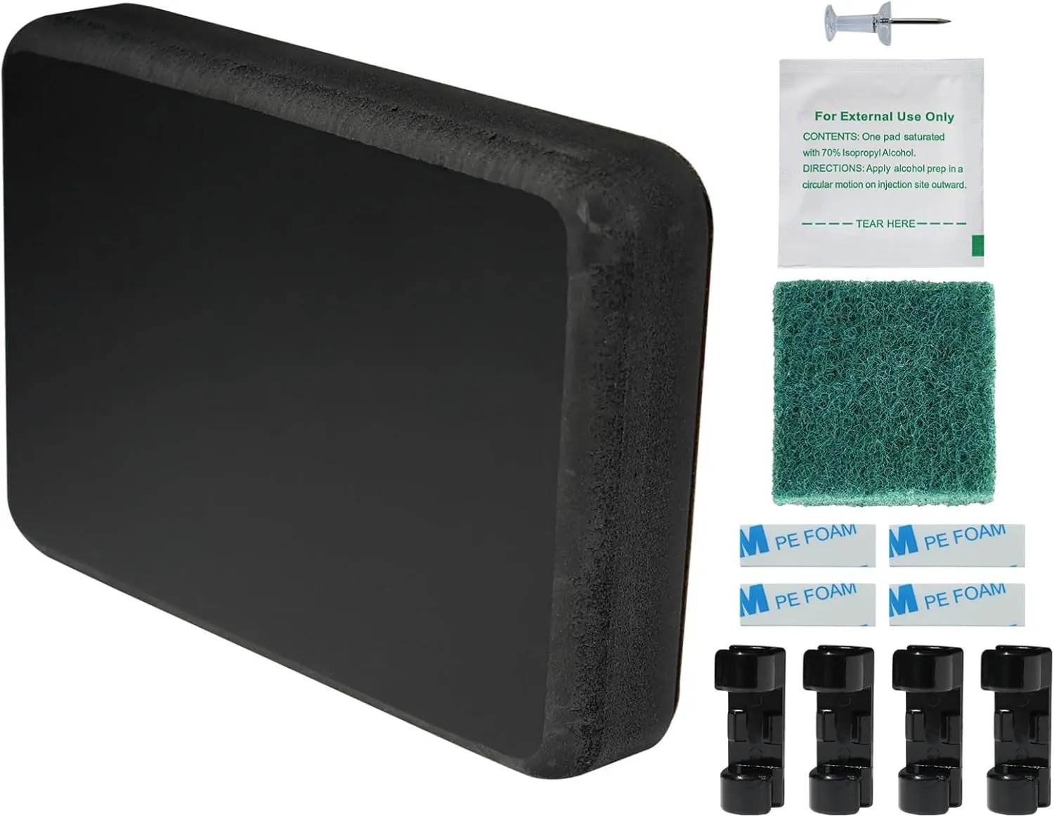 Screwless Transducer Mounting Kit - Standard Size - Black - Screwless Transducer/Acc.