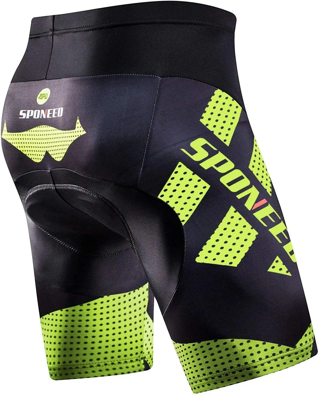 sponeed Men's Cycling Shorts Padded Bicycle Riding Pants Bike Biking Clothes Cycle Wear Tights