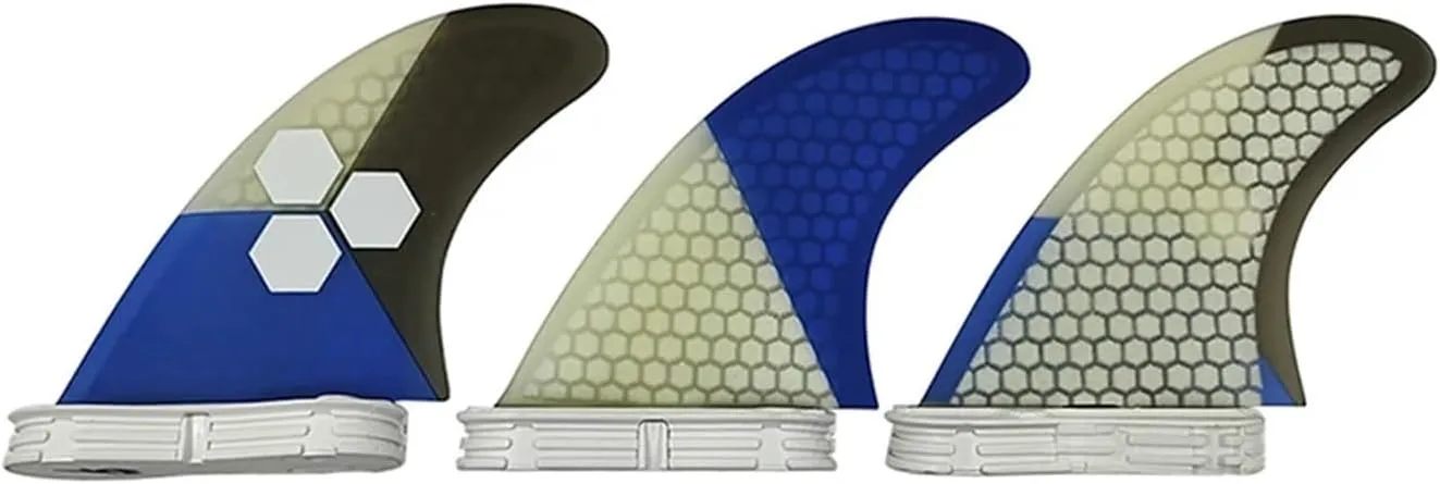 Surfboard Fins 2 Fin G5/g7 Sup Paddle Board Accessories Quilha Fibra De Carbono Honeycomb Fins Surfboard Thruster Quilhas Surf Fins Surfing Accessories (Color : Blue g7)