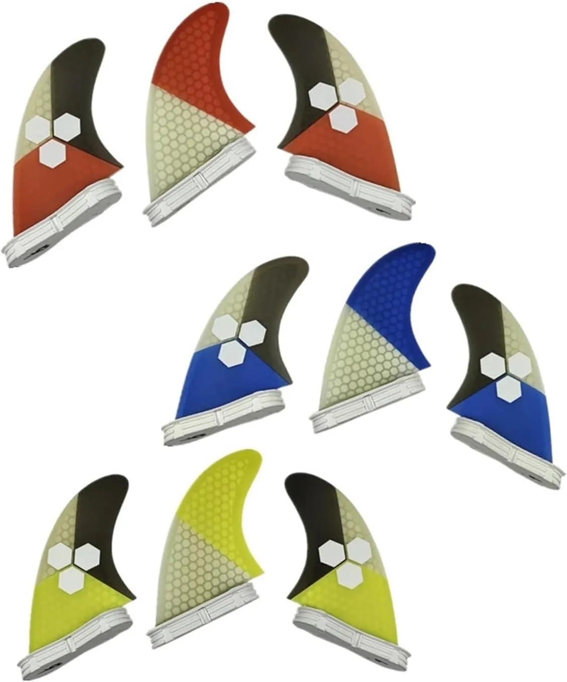 Surfboard Fins 2 Fin G5/g7 Sup Paddle Board Accessories Quilha Fibra De Carbono Honeycomb Fins Surfboard Thruster Quilhas Surf Fins Surfing Accessories (Color : Blue g7)