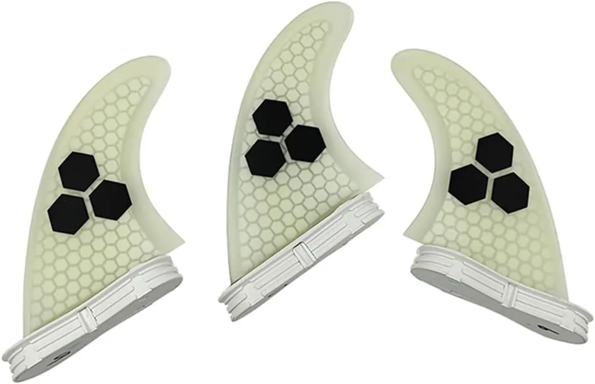 Surfboard Fins 2 FINS Surf Fin G5/G7 Surf Fin Quillas Sup Thuster Fins 3pcs Honeycomb Fiberglass Surfboard Fin M/L Tri Fins Surfing Accessories (Color : M-03)