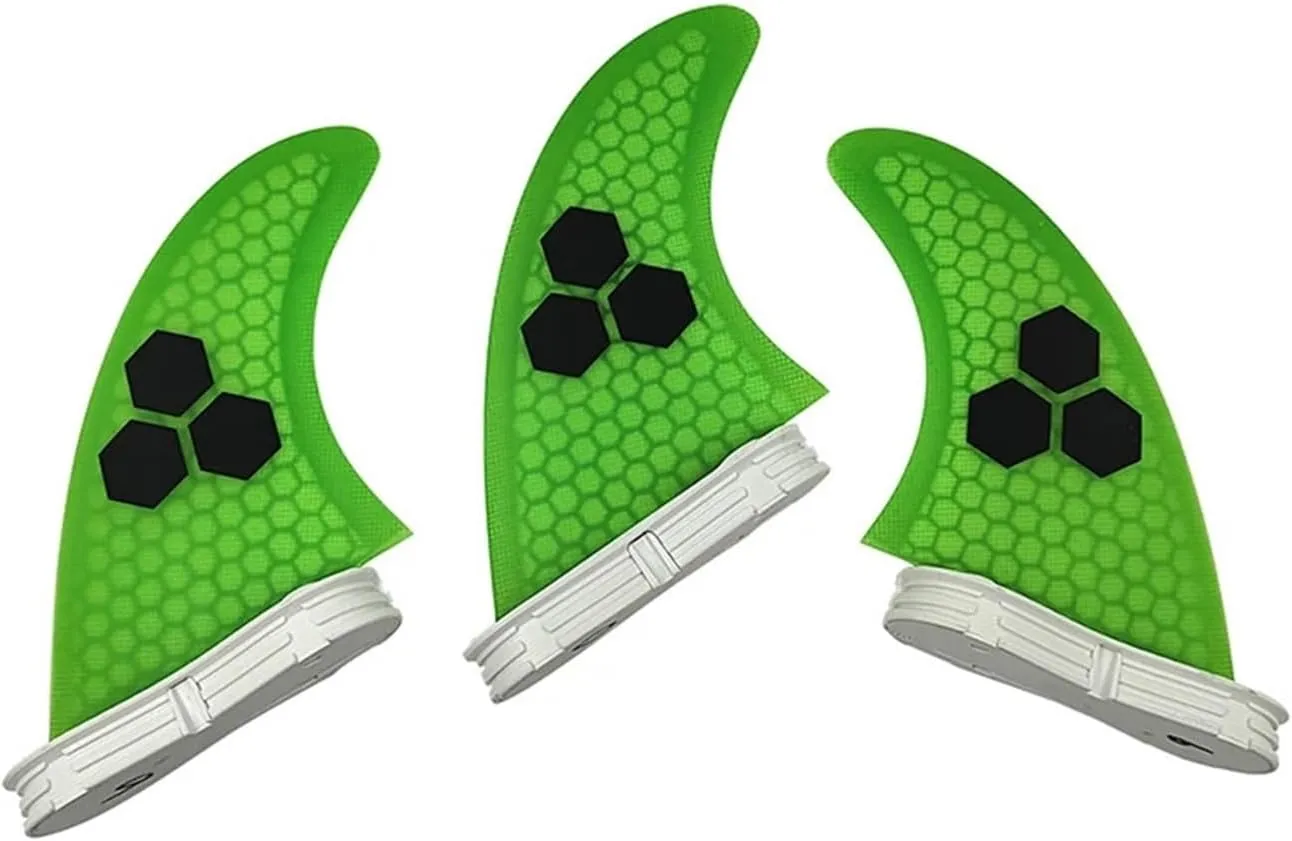 Surfboard Fins 2 FINS Surf Fin G5/G7 Surf Fin Quillas Sup Thuster Fins 3pcs Honeycomb Fiberglass Surfboard Fin M/L Tri Fins Surfing Accessories (Color : M-03)