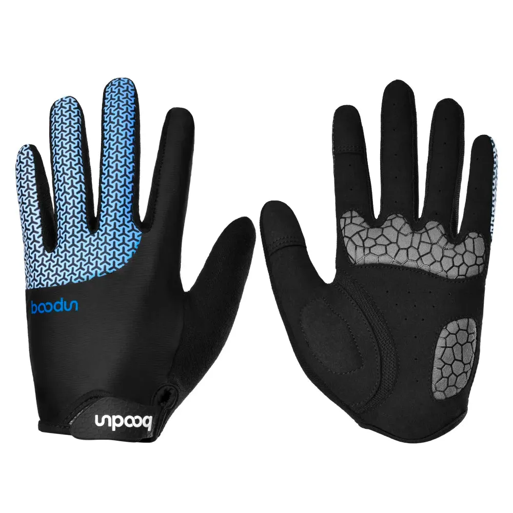 Trending Season Hot 2201380 Fashion Reflective Bike Full Finger Bicycle Gloves