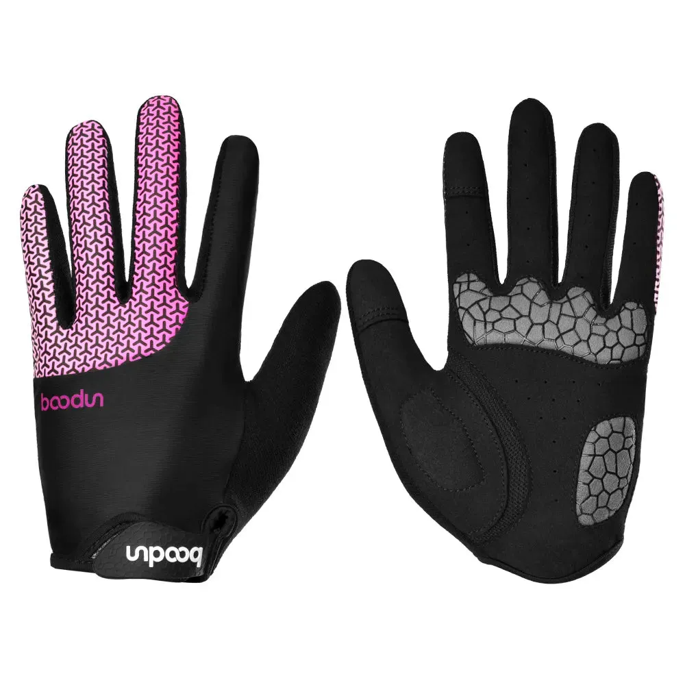 Trending Season Hot 2201380 Fashion Reflective Bike Full Finger Bicycle Gloves