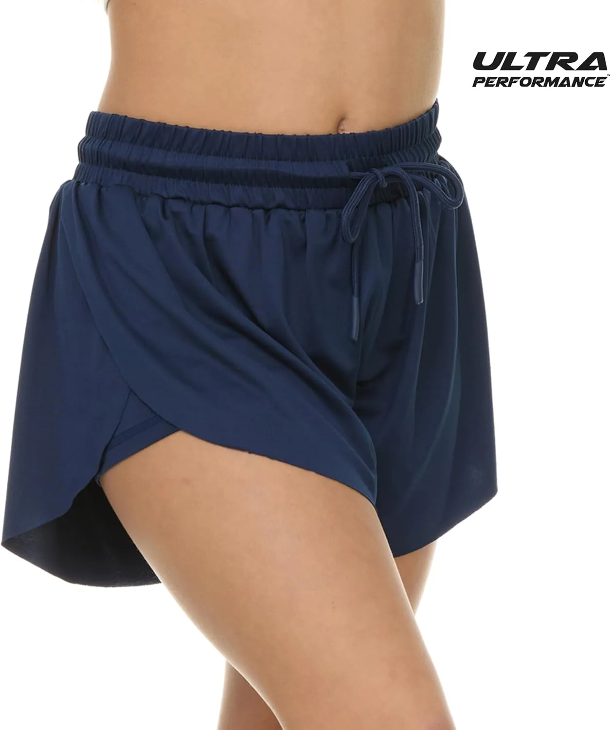 Ultra Performance Girl's Butterfly Short's 2 Pack Girls Athletic Short Basketball Soccer Flowy Active Shorts for Girls
