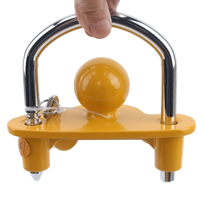 Universal Heavy Duty Hitch Lock Caravan Trailer Ball Coupler