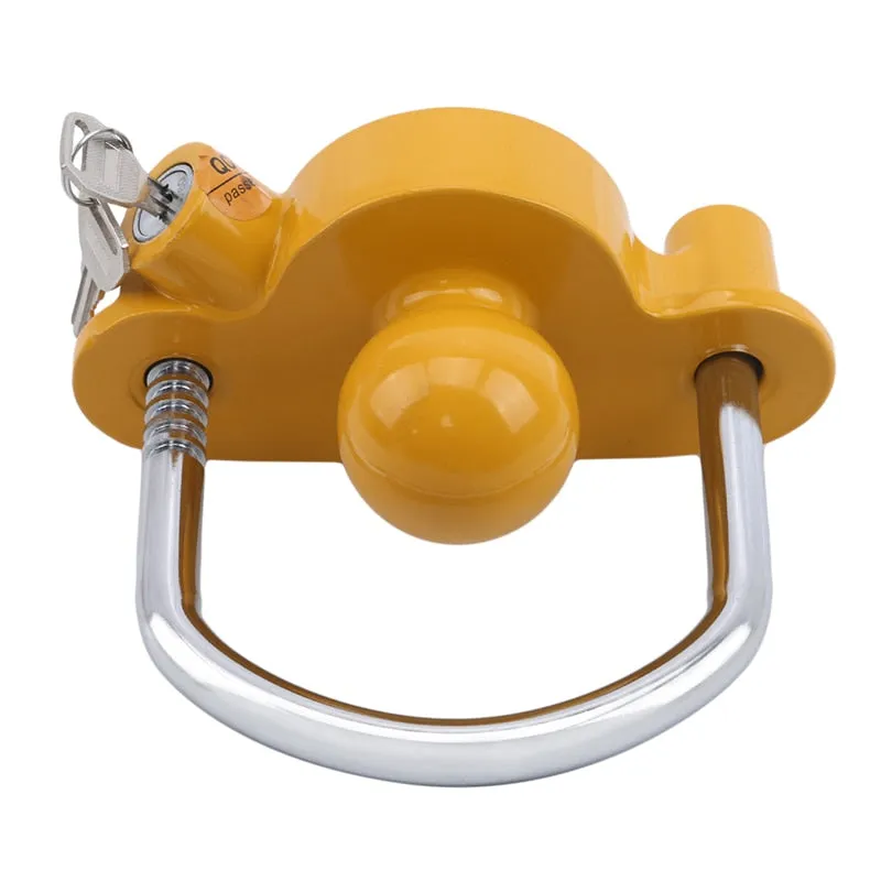 Universal Heavy Duty Hitch Lock Caravan Trailer Ball Coupler