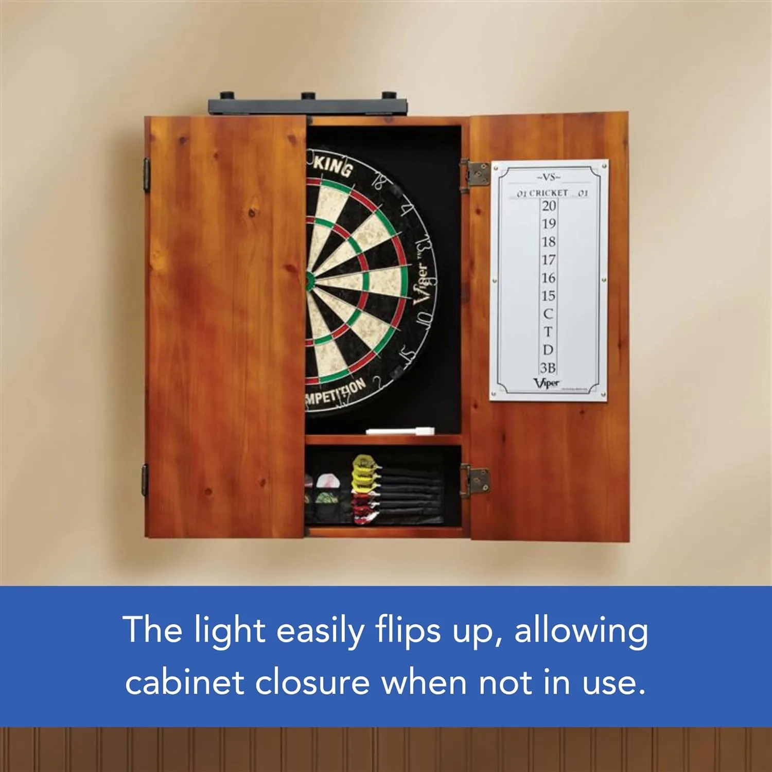 Viper by GLD Products Viper Shadow Buster Dartboard Cabinet Mounted Display Light
