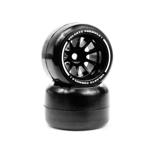 Volante F1 Rear Rubber Slick Tires (Pre-glued) - VF1 - HARSS - Hyper Soft
