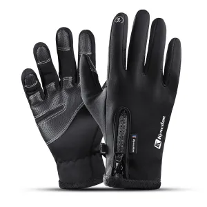 Winter Thermal Fleece Touchscreen Gloves for Cycling, Hiking, Camping, and Skiing - Soft and Warm Cold Weather Gear