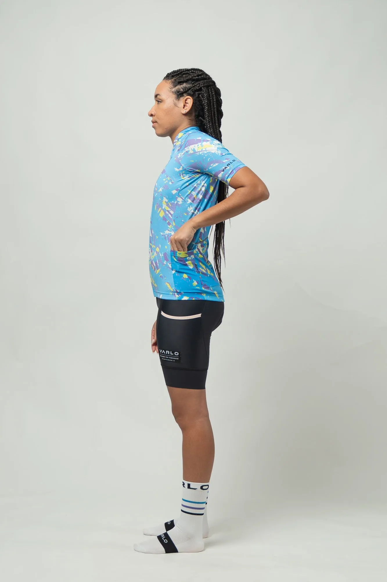 Women's Gravel Series Sandstone Cycling Jersey (Indigo)