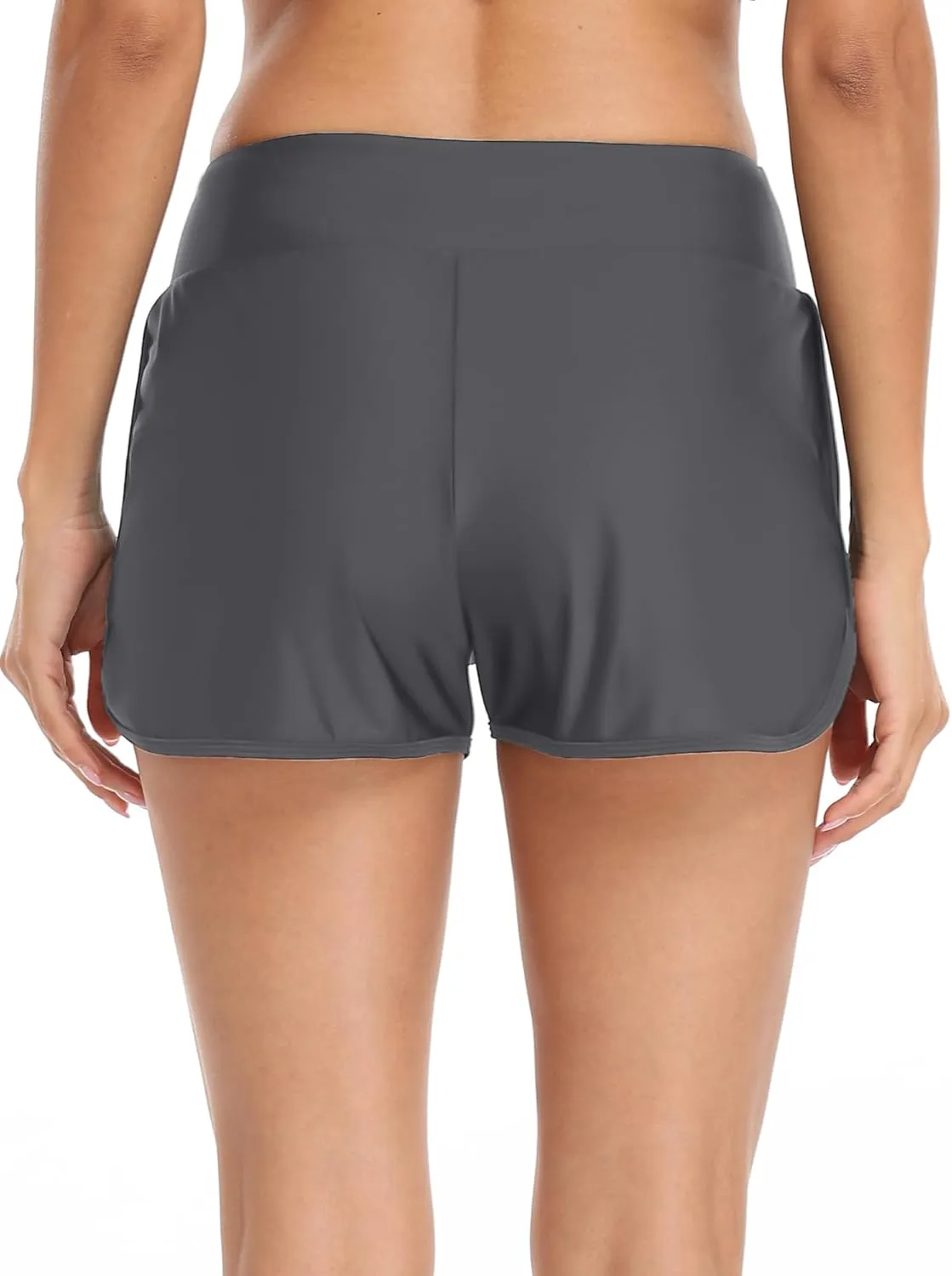 Women's High Waisted Swim Board Shorts Swimsuit Quick Dry Beach Shorts for Women with Liner