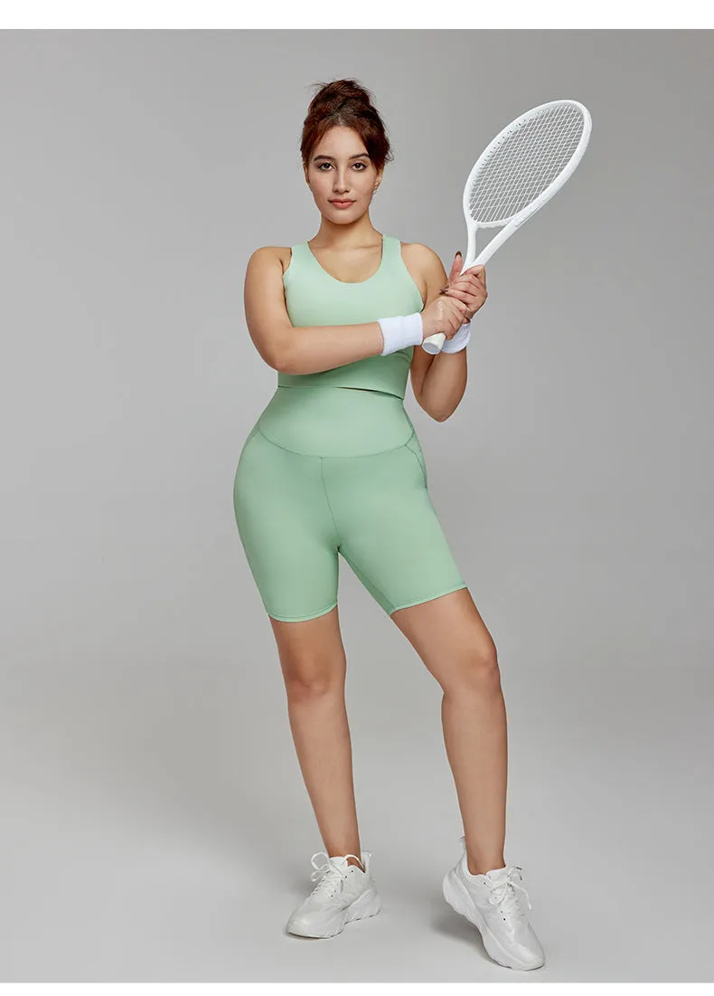 Women's Yoga Shorts High Waist tight 7A antibacterial Cycling Pants